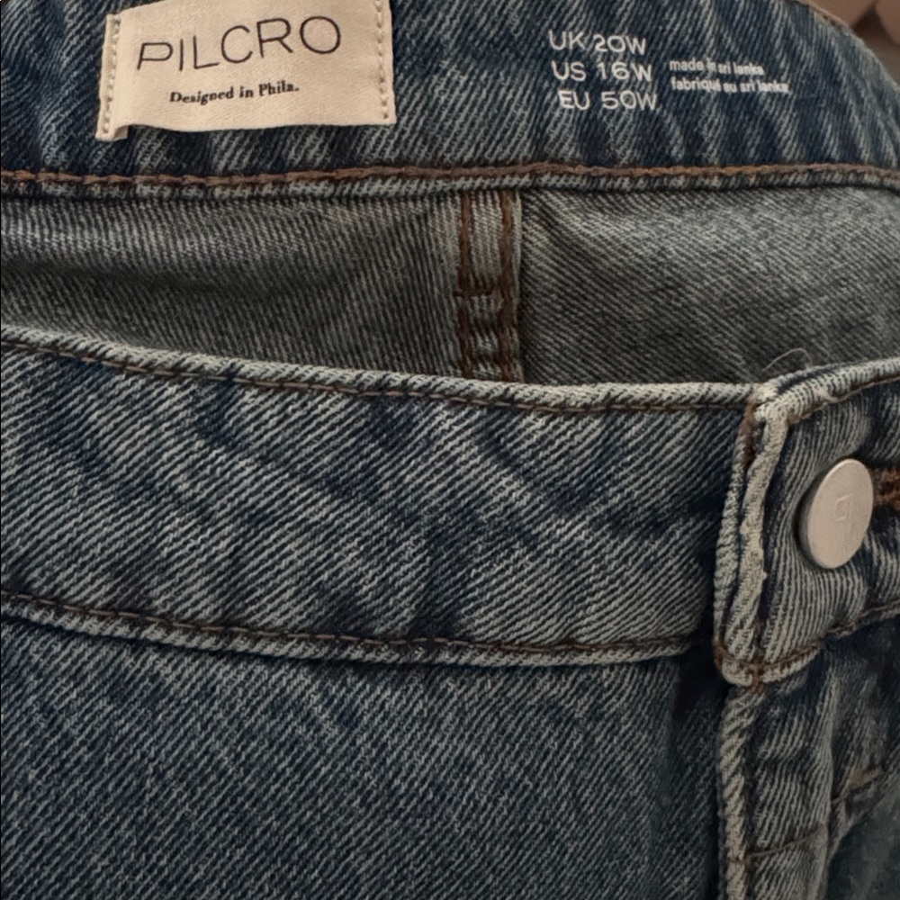 Anthropologie Pilcro Denim cut off Blue Jean Shorts - Picture 3 of 9